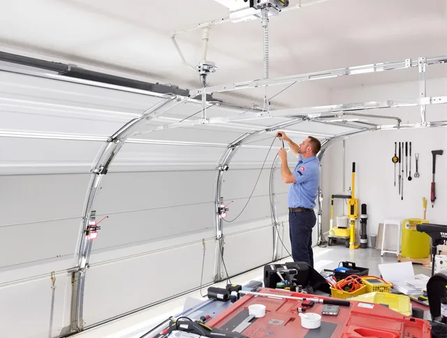 Garage door cable repair service by Bay Village Garage Door Repair in Bay Village