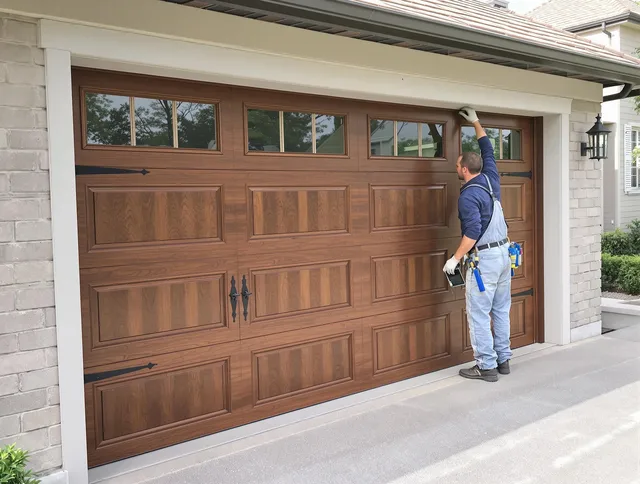 Custom garage door showcase by Bay Village Garage Door Repair in Bay Village