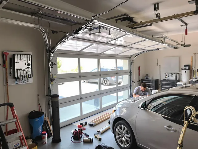 Garage door noise reduction service by Bay Village Garage Door Repair in Bay Village