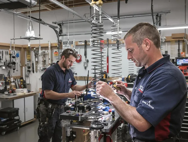 Garage door spring repair service by Bay Village Garage Door Repair in Bay Village