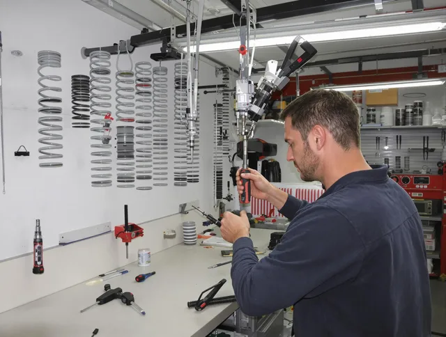 Bay Village Garage Door Repair safety certified technician performing precision spring replacement in Bay Village